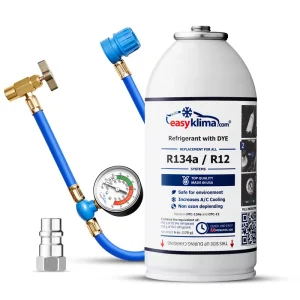 EasyKlima Zestaw do napełniania klimatyzacji R134a/R12, R1234YF